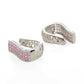 Pink Hoops Earrings- Ruby Raang | Swadesiicart