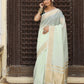 Shree Shyam Fashion Light Green Cotton Saree