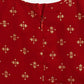 Ahalyaa Maroon Georgette Gold Foil Print Kids Peplum style Kurta Sharara Set With Dupatta For Girls | Swadesiicart