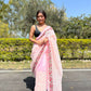 Vamsee Pink Organza Saree - Swadesiicart