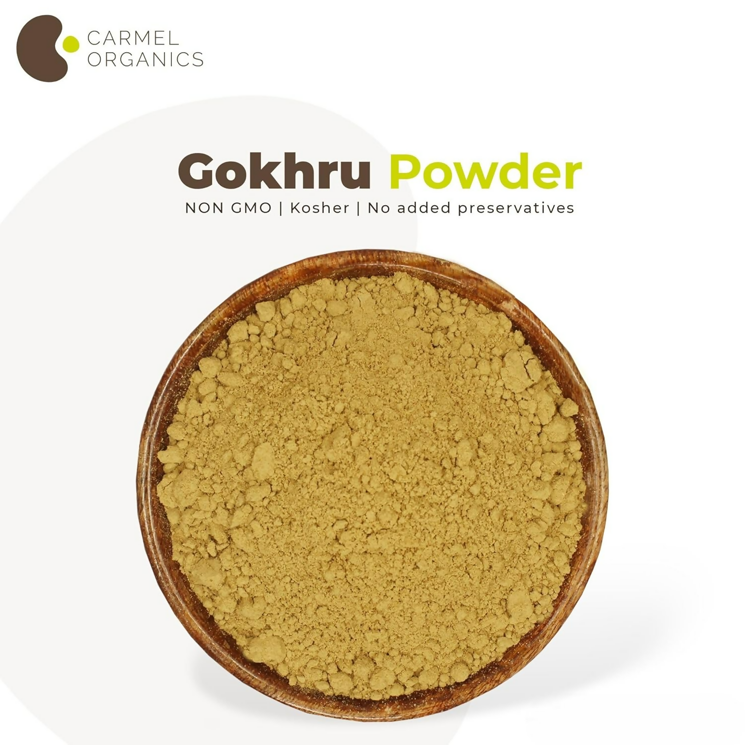 Carmel Organics Gokhru/Gokshura/Tribulus Terrestris Powder | Swadesiicart