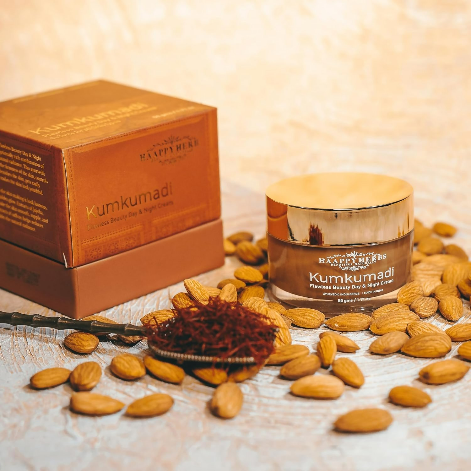 Haappyherbs Kumkumadi Flawless Beauty Day & Night Cream - Swadesiicart
