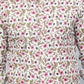 Miravan Men's Cotton Printed Full Sleeve Slim Fit Spread Neck White & Pink Colour Shirt | Swadesiicart