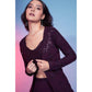 Maroon Georgette Sequence With Thread Designer Co-Ord Set - Flory - Swadesiicart