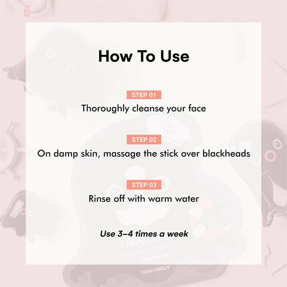 Tonymoly Takopore Blackhead Scrub Stick - Korean Skincare | Swadesiicart