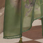 Indian Clothing NOZ2TOZ Women's Muslin Green Party Wear Embroidered Kurta With Pant And Duppata Set - Swadesiicart