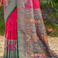 Shree Shyam Fashion Red Soft Silk Saree