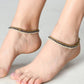 Mominos Fashion Kamal Johar Blue Kundan Anklets | Swadesiicart