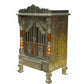Silver Coated and Copper 2 Door Open Pooja Mandir / Pooja Mandiram Silver Coated and Copper - Swadesiicart