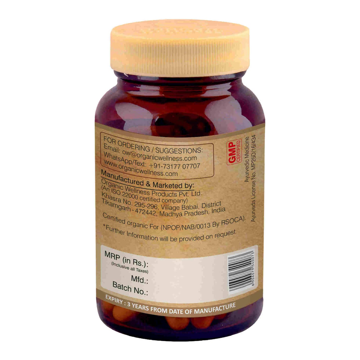 Organic Wellness Wheat Grass Capsules - Swadesiicart