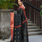 Beatitude Black Cotton Banarasi Saree | Swadesiicart