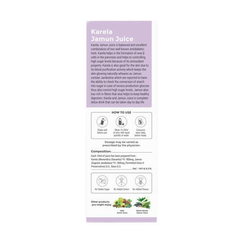 Four Seasons Karela Jamun Juice - Swadesiicart