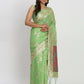 Shree Shyam Fashion Linen Cotton Light Green Saree