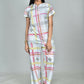 Morchari Digital Print Semi Muslin Co-Ord Set Top & Trouser-Multicolor - Swadesiicart