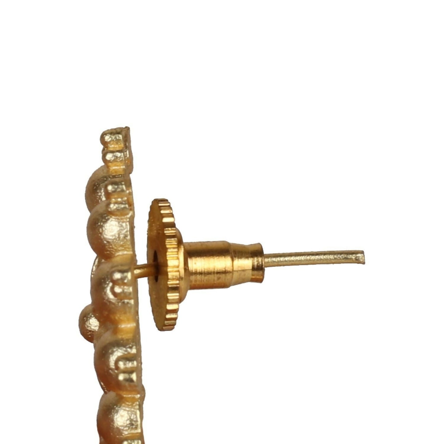 Joban Fashion Women Matte Gold Brass Jhumka | Swadesiicart