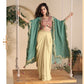 Aarshi Fashions Red Silk Indowestern