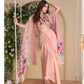 Aarshi Fashions Pink Silk Indowestern