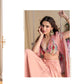 Aarshi Fashions Pink Silk Indowestern