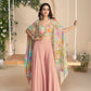 Aarshi Fashions Blue Silk Indowestern