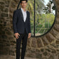 Navy Blue Tailored Co-Ord Set by Hilo Design - Swadesiicart