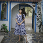 Aayaa Designer Printed One Piece Dress - Multi Color