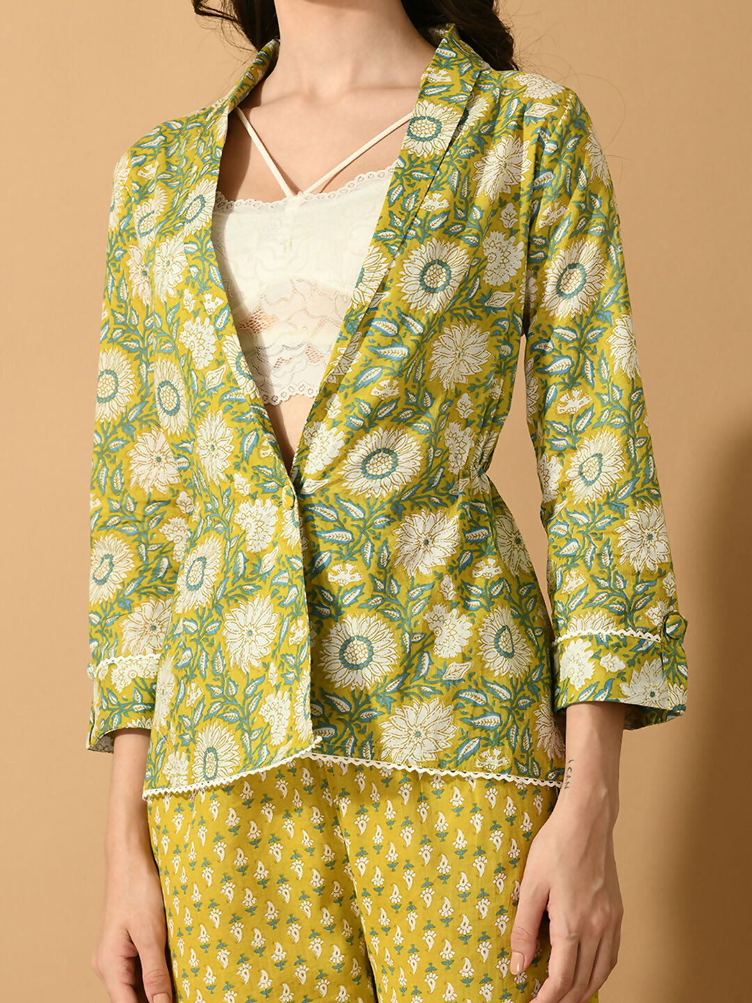 Myshka Women's Multi Printed Coat With Trousers - Swadesiicart
