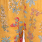 W for Woman Amber Yellow Floral Printed Modal Straight Kurta, Pants and Dupatta Set
