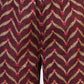 W for Woman Wine Floral Printed Pure Cotton Straight Kurta and Pants Co-ord Set with Dupatta