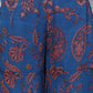 W for Woman Blue Paisley Printed Chiffon Spaghetti Flared Short Kurta, Sharara and Dupatta Set