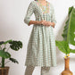 W for Woman White Lotus Printed Pure Cotton Kurta and Pants Co-ord Set