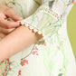 W for Woman Cream Floral Printed Kota Anarkali Kurta, Pants and Dupatta Set