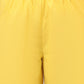 W for Woman Yellow Floral Printed Straight Kota Kurta and Pants Set