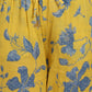 W for Woman Yellow Bold Floral Printed Pure Cotton Flared Kurta and Pants Co-ord Set
