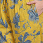 W for Woman Yellow Bold Floral Printed Pure Cotton Flared Kurta and Pants Co-ord Set