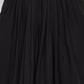 W for Woman Black Floral Printed Embellished Georgette Crop Top with Cape and Skirt Set