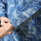 W for Woman Blue Floral Printed Pure Cotton Tunic and Pants Co-ord Set
