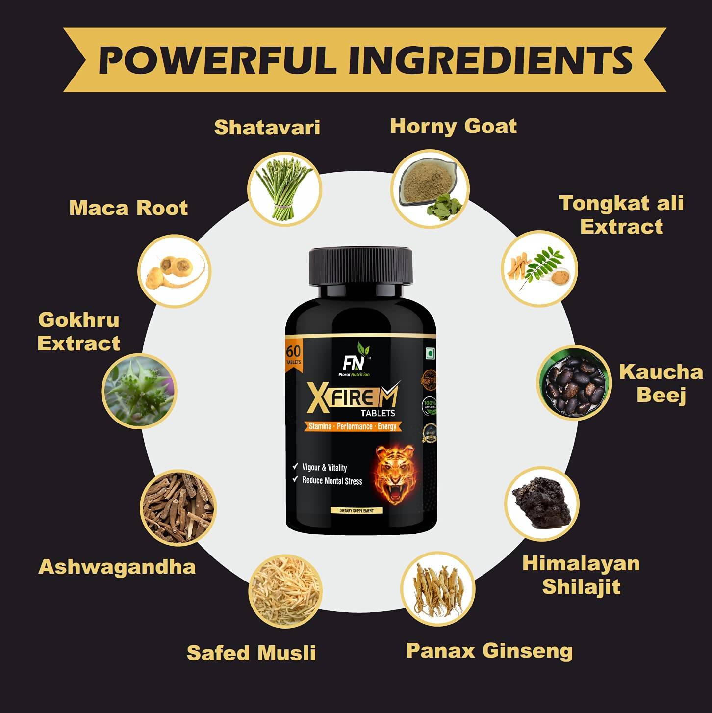 Floral Nutrition X-FireM SJ Tablets - Swadesiicart