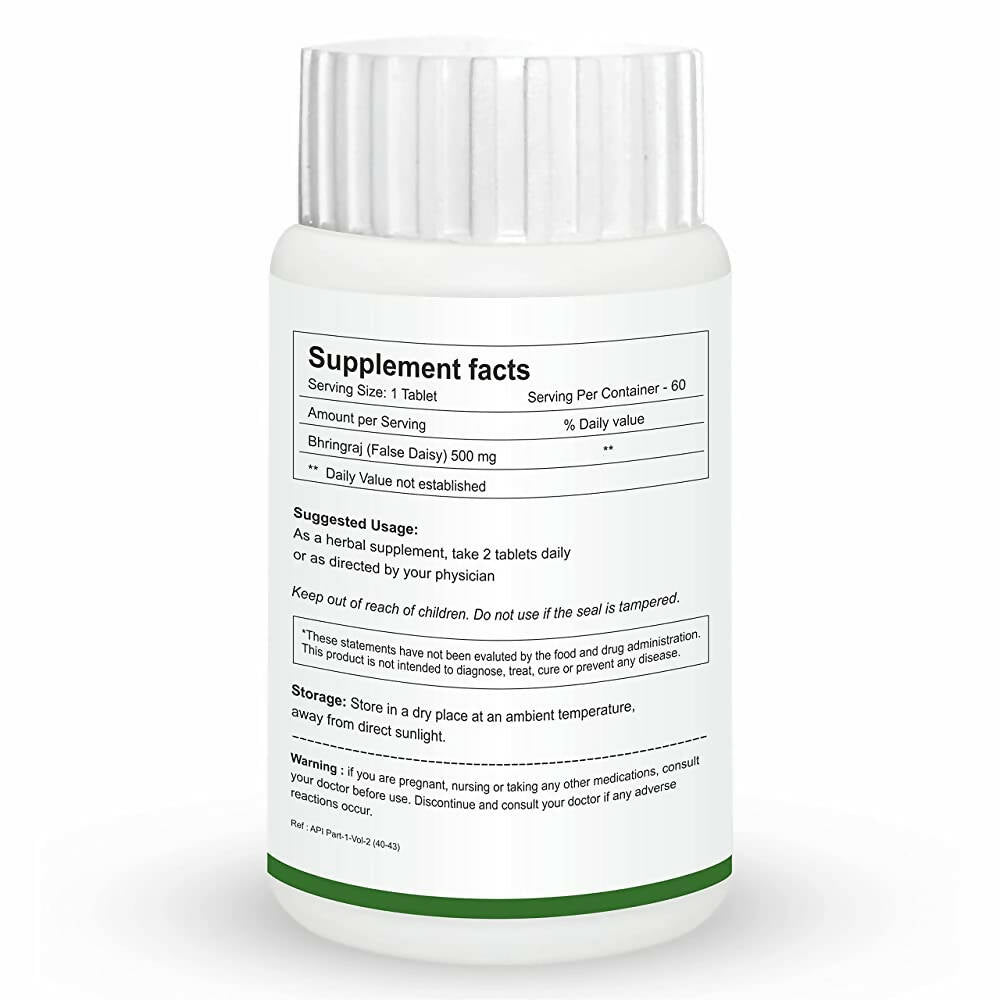 Herb Essential Bhringraj 500mg Tablets - Swadesiicart