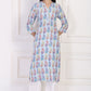 W for Woman Blue Paisley Printed Straight Rayon Kurta