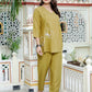 Miravan Women's Mehandi Solid Co-Ord Set - Swadesiicart