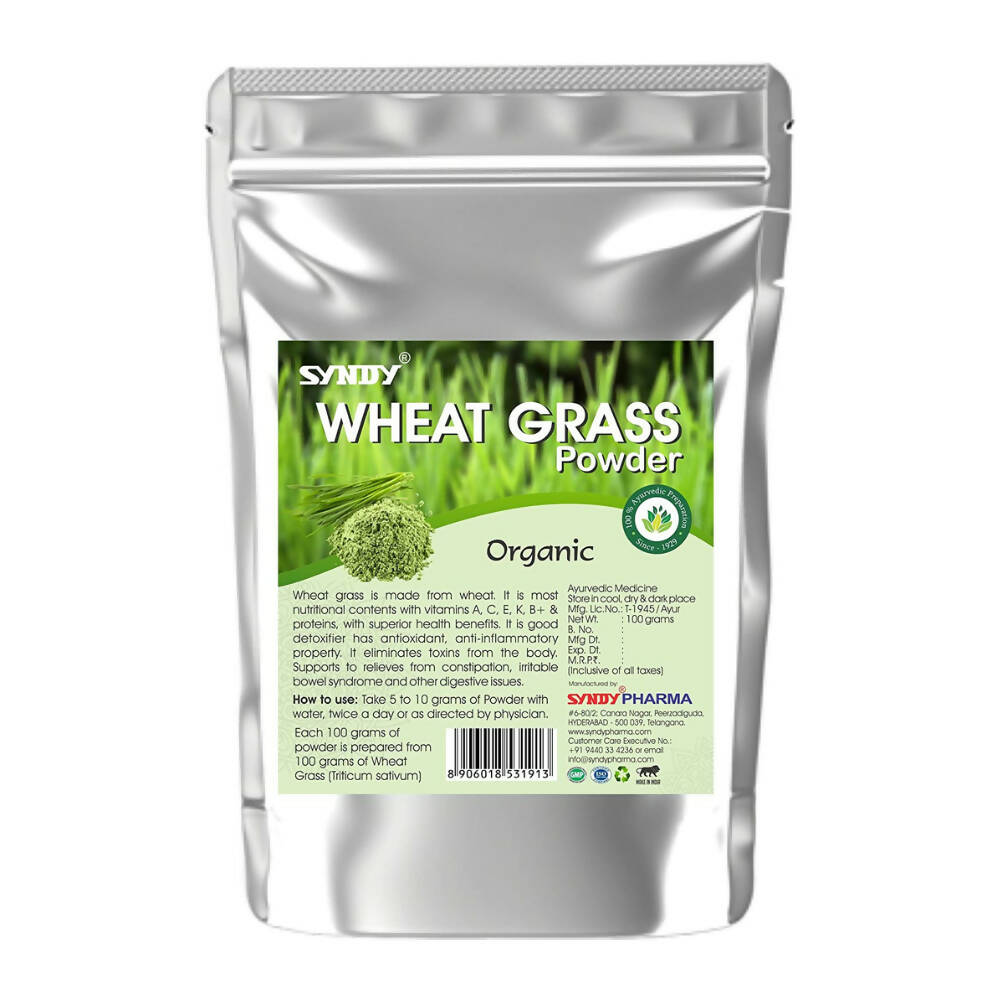Syndy Pharma Organic Wheat Grass Powder - Syndy Pharma Unit -2