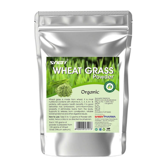 Syndy Pharma Organic Wheat Grass Powder - Syndy Pharma Unit -2