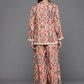 Ahalyaa Women Printed Ethnic Co-Ords - Blue Color - Swadesiicart