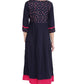 NOZ2TOZ Women's Blue Anarkali Kurta- (1pc set) - Swadesiicart