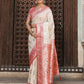 Shree Shyam Fashion White Silk Saree