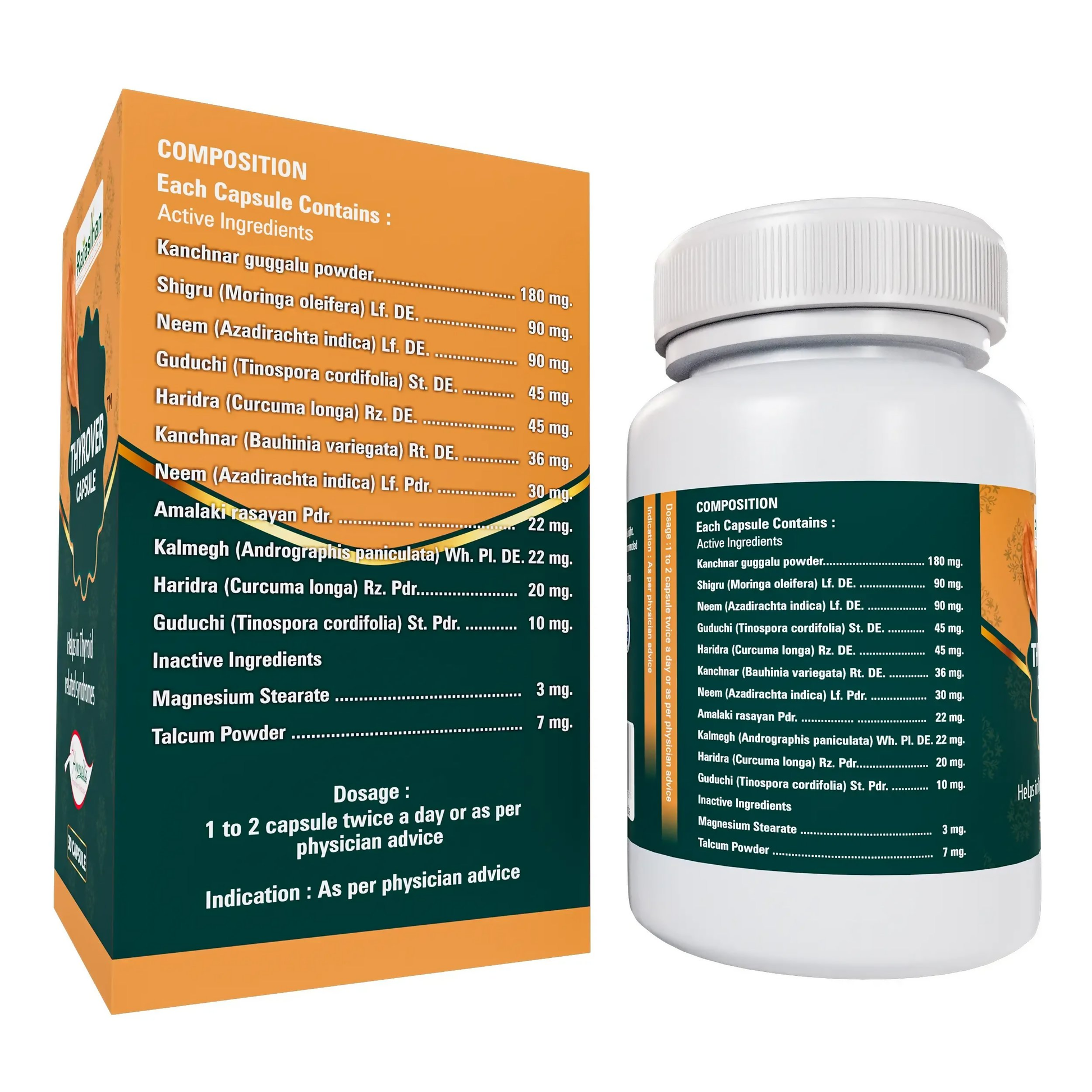 Rajasthan Herbals Thyrover Capsules | Swadesiicart