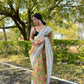 Vamsee Green Organza Saree - Swadesiicart