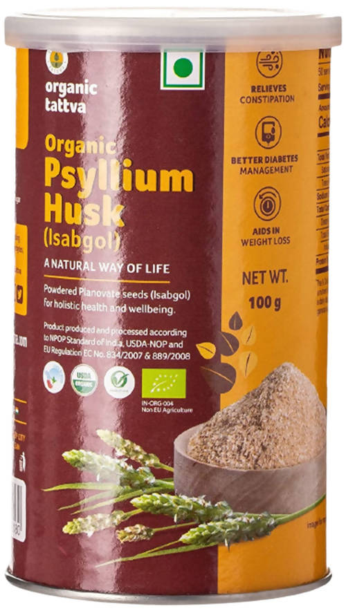 Organic Tattva Psyllium Whole Husk (Isabgol) | Swadesiicart