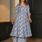 Aayaa Designer Printed Cotton Silk Suit - Multi Color