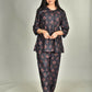 Morchari Digital Print Semi Muslin Co-Ord Set Top & Trouser-Multicolor - Swadesiicart